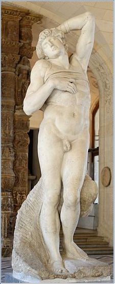El esclavo de Miguel Ángel. Museo del Louvre